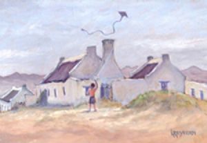 "Boy Flying Kite, Arniston"