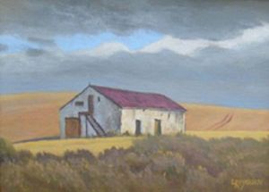 "Red roof barn, Overberg"