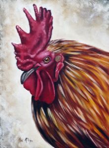 "Portrait of a Rooster III"