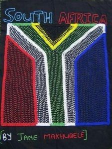 "South African Beaded Flag"