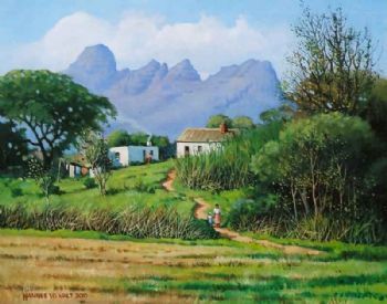 "Raithby Cottages and Helderberg"