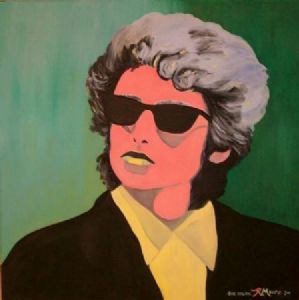 "Bob Dylan - Andy Warhol style"