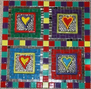 "Heart Colors Wall Hanging"