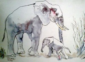 "Elephant Affection"