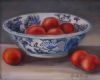 "Delft Bowl with Red Plums"