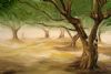 "Meeting in the Olive Grove"