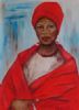 "Xhosa Woman in Red 2"