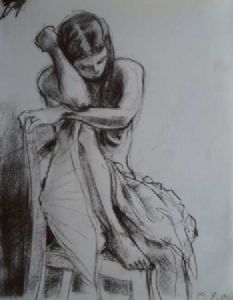 "Girl in Thought"