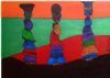 "Three Women Walking on Sand"