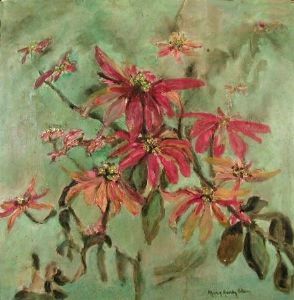 "Still Life with Poinsettias"