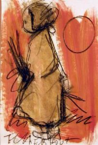 "Figure With Corn"