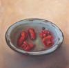 "Chilies in Enamel Bowl"