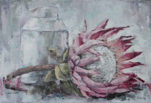 "Protea with Milk bottle2"