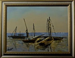 "Dawn Fishing Lake Malawi"