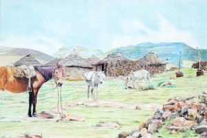 "Lesotho Village"