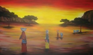 "Women heading home after work"