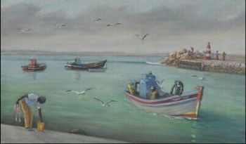 "Busy Fishermen"