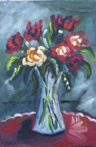 "Roses in Vase"