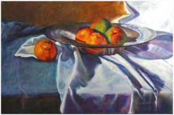 "Orange on Blue"