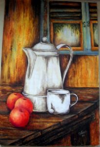 "Jug and Apples"
