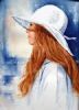 "Lady in a White Hat"