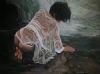 "Girl at Waterfall"