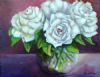 "Full Blown White Roses"