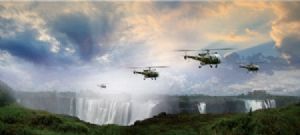 "Victoria Falls and Allouettes"