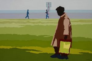 "Strolling along"