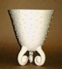 "V Shaped Slipcast Pot With Feet"