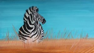 "Zebra in the field"