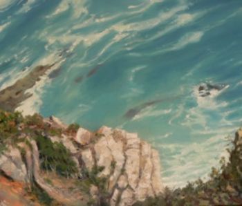 "Looking Down From the Heads, Knysna"