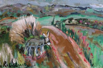 "Donkey Beside the Road"