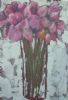 "Pink Flowers on Whit B/ground"