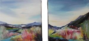 "Modern Landscape Pair"