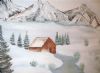 "Cottage in Snowy Mountains"