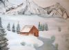 "Cottage in Snowy Mountains"