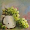 "Grapes in Enamel I (sold as pair)"