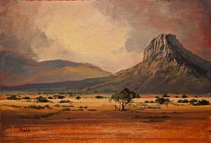 "Karoo evening storm brewing"