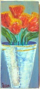 "Abstract Flowers in Pot II"