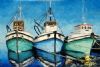 "fishing trawlers at Gansbaai harbour"