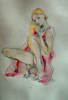 "Nude Silk Red"