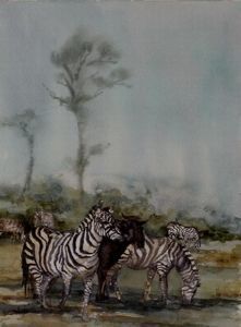 "Zebras in the Rain"