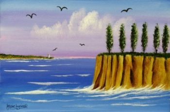 "Cliff Near Lighthouse"