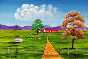 "Tranquil Sheep Farm"