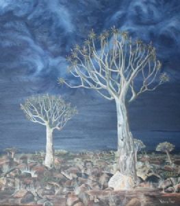 "Quivertree Forest in the Moonlight"