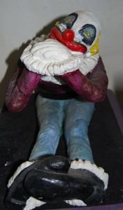 "Purim Clown Seated"