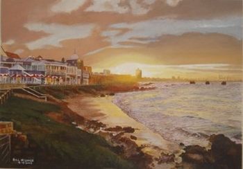 "Sunset at the Beachfront"