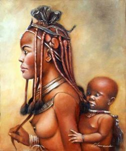 "Himba Mother & Child"