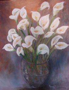 "Arum Lilies in Vase"